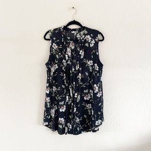 Sirenlily Floral Sleeveless Top‎
